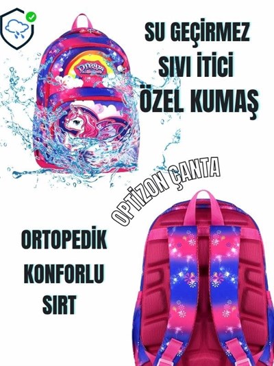 İlkokul Beşli Çanta seti İlkokul Okul Çantası + Termal beslenme seti + Kalemlik + suluk