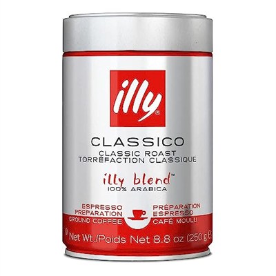 Illy Espresso %100 Arabica kahve öğütülmüş, orta kavrulmuş kutu 250 g
