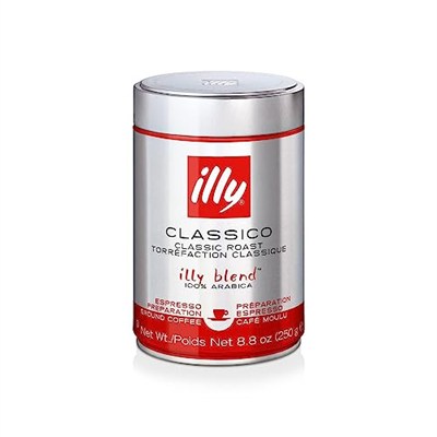 Illy Espresso %100 Arabica kahve öğütülmüş, orta kavrulmuş kutu 250 g