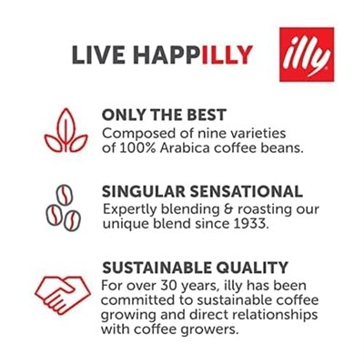 Illy Espresso %100 Arabica kahve öğütülmüş, orta kavrulmuş kutu 250 g