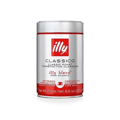 Illy Espresso %100 Arabica kahve öğütülmüş, orta kavrulmuş kutu 250 g
