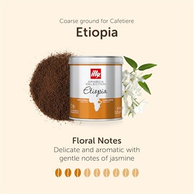 İlly ETIOPIA ESPRESSO ÖĞÜTÜLMÜŞ KAHVE 125GR.