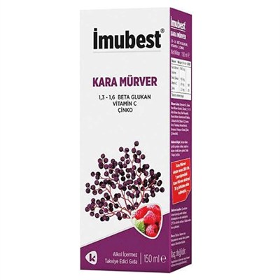 Imubest Kara Mürver 150 ml Şurup (ÇİLEK)