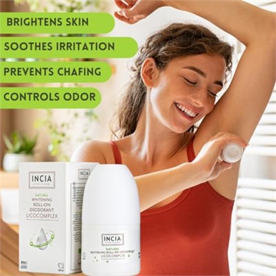 Incia Incia Natural Whitening Beyazlatıcı Kompleks Doğal Roll-On Deodorant 50ml 1 Paket