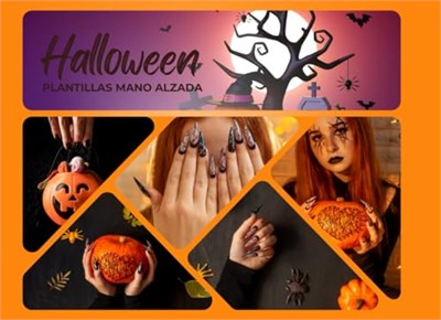 Independently published Libro Plantillas Manicura Halloween 8.25 x 6 in 130 paginas
