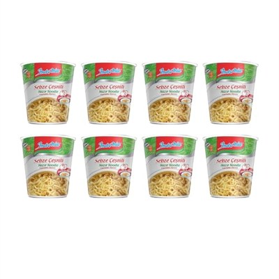 Indomie Noodle Sebzeli 60 gr Bardak x 8 Adet