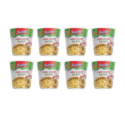 Indomie Noodle Sebzeli 60 gr Bardak x 8 Adet
