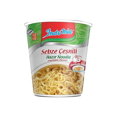 Indomie Noodle Sebzeli 60 gr Bardak x 8 Adet