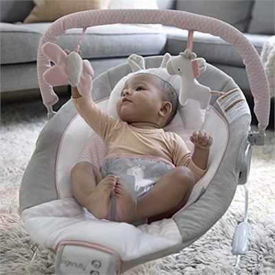 Ingenuity RahatlatıcıAna Kucağı, Sesler ve Titreşimler, 0-6 Ay, 9 kgya Kadar - Flora the Unicorn (Pembe)