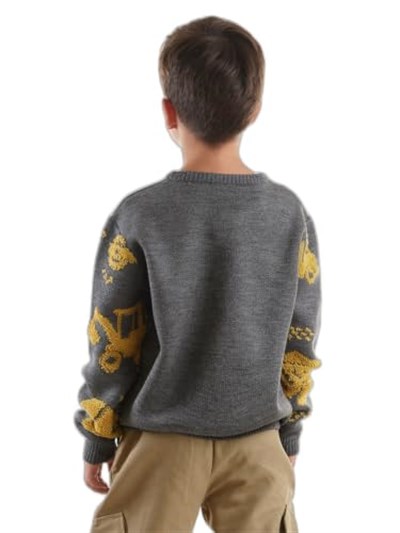 İnşaat Araçları Erkek Çocuk Kazak