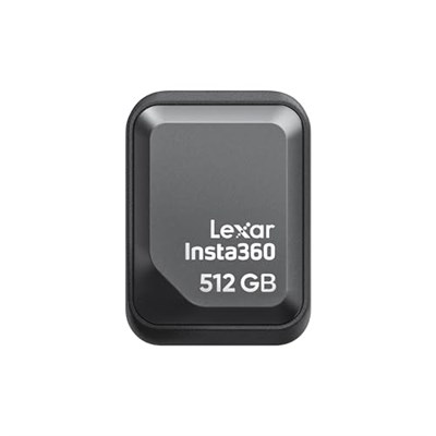 Insta360 Hızlı Okuyucu 512 GB Taşınabilir SSD, Hızlı Harici Thumb Sürücü Depolama, USB-C Memory Stick Ace Pro 2/X5/X4 Air, iPhone, Android, PC, Yaratıcılar için Lexar ile Birlikte Geliştirildi