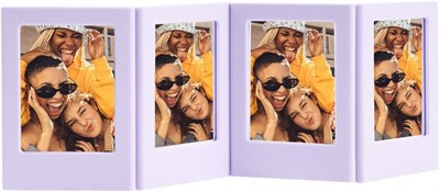 Instax Mini Film Uyumlu Lila 4lü Mıknatıslı Fotoğraf Çerçeve Seti