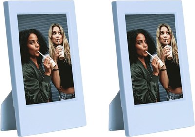 Instax Mini Film Uyumlu Mavi 2li Klasik Fotoğraf Çerçeve Seti