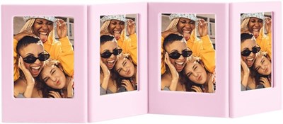 Instax Mini Film Uyumlu Pembe 4lü Mıknatıslı Fotoğraf Çerçeve Seti