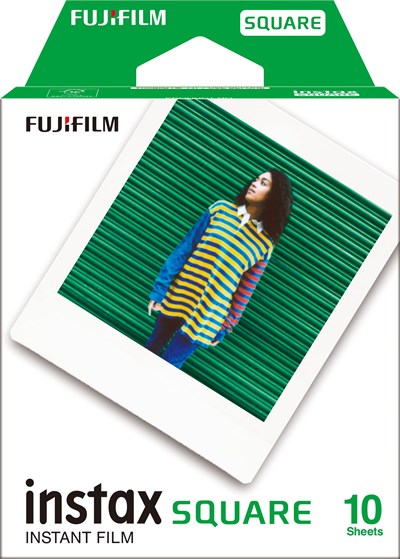 instax SQUARE anlık Film, beyaz kenarlık, 10 çekim paketi, ambalaj değişebilir