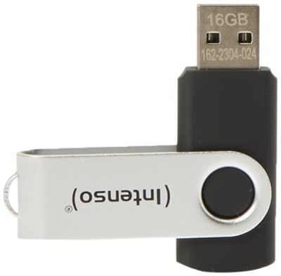 Intenso USB Stick Basic Line 16GB Siyah, Gümüş 4034303015368 - Seçenekler: 1 x 16 GB, 1 x 64 GB