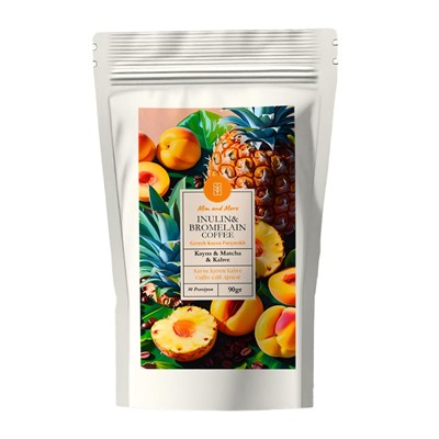Inulin & Bromelain Coffee - Inulin, Bromelain, Matcha ve Kayısılı Form Kahve, 90 Gr