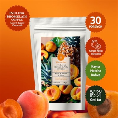 Inulin & Bromelain Coffee - Inulin, Bromelain, Matcha ve Kayısılı Form Kahve, 90 Gr