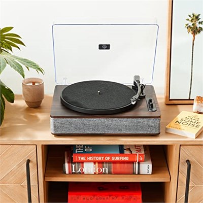 ION Audio Luxe LP – Hoparlörlü Bluetooth plak çalar, USB dönüştürme, tam boyutta, otomatik durdurma, kulaklık çıkışı, 3 hız - Seçenekler: Modern, Luxe LP