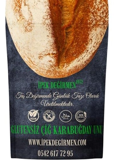 İpek Değirmen Glutensiz Çiğ Karabuğday Unu, 2 Kg, Aile Boyu