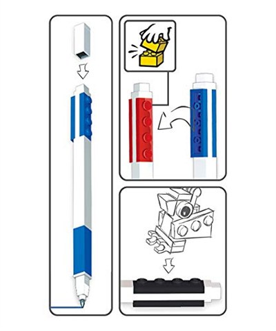 IQ LEGO 51513 – Jel Kalem 3lü Set Siyah – Kırmızı – Mavi