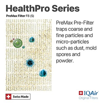 IQAir Premax F8 Filtre Healthpro 100 ve Healthpro 250