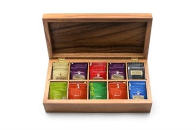 Ironwood Gourmet Dikdörtgen Vauxhall Çift Çay Kutusu, Akasya Ağacı