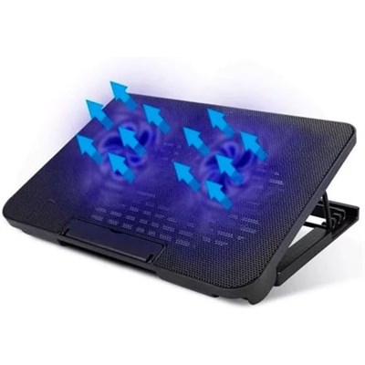 Işıklı Laptop Soğutucu (ÇİFT FAN) - Seçenekler: ÇİFT FAN, TEK FAN