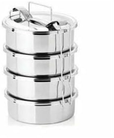 Isıtılabilir Sefertası 4 Katlı 1-3 Kişilik,12x6cm Sefer Tası,Paslanmaz Çelik 4 Kap Yemek Taşıma Kabı