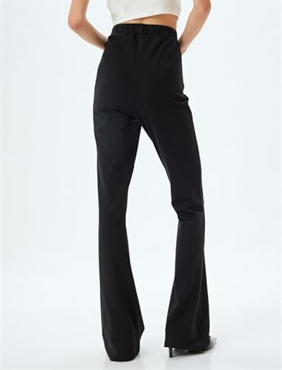 İspanyol Paça Eşofman Pantolon Slim Fit Standart Bel