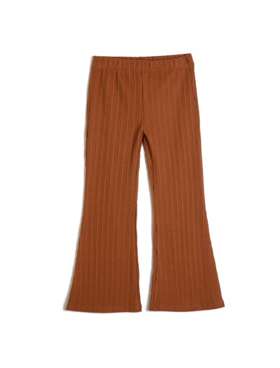 İspanyol Paça Pantolon Kaşkorse Beli Lastikli