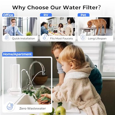 iSpring CKC1 Tezgah Üstü İçme Suyu Filtrasyon Sistemi, 2,5