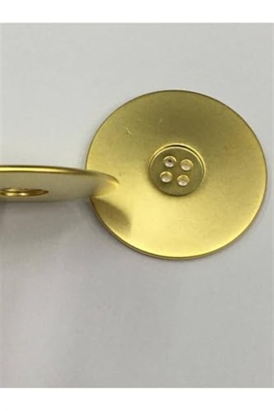 Italyan Metalize Düğme 4 Lü Set/ 4 Cm/Gold, d308