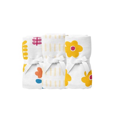 Itsy Bitsy Kids Amulet Lemon , Müslin Ağız Mendili , 40x40 Cm 6lı Set