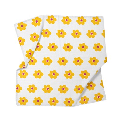 Itsy Bitsy Kids Big Flower Blossom , Müslin Ağız Mendili , 40x40 Cm 6lı Set