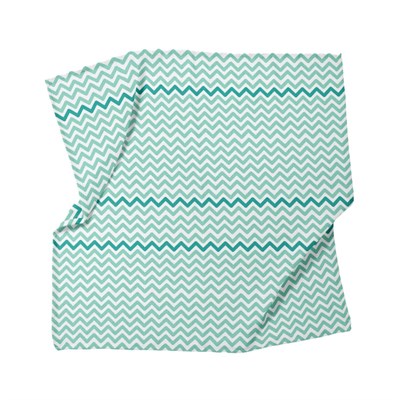 Itsy Bitsy Kids Big Flower Green Zigzag , Müslin Bebek Örtüsü ,70x70 Cm