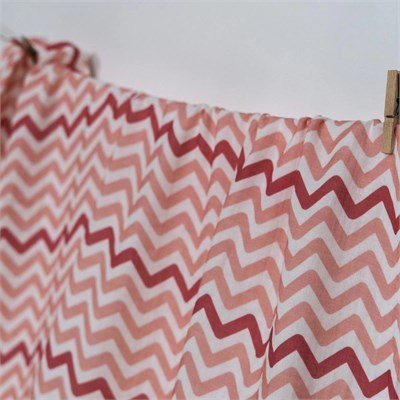 Itsy Bitsy Kids Big Flower Pink Zigzag , Müslin Bebek Örtüsü , 70x70 Cm