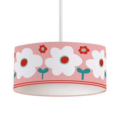 Itsy Bitsy Kids Big Flower Tavan Aydınlatması, Pembe, 40cm
