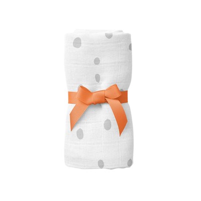 Itsy Bitsy Kids Bird Of Life Gri Dots , Müslin Bebek Örtüsü , 70x70 Cm