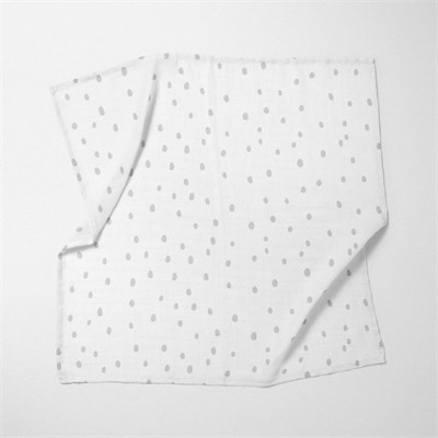 Itsy Bitsy Kids Bird Of Life Gri Dots , Müslin Bebek Örtüsü , 70x70 Cm