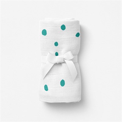 Itsy Bitsy Kids Bird Of Life Mint Dots , Müslin Bebek Örtüsü , 70x70 Cm