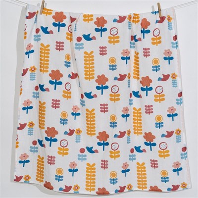 Itsy Bitsy Kids Bird Of Life Mint , Müslin Ağız Mendili , 40x40 Cm 6lı Set