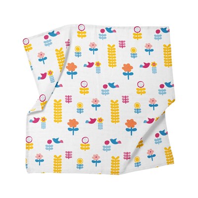 Itsy Bitsy Kids Bird Of Life Mint , Müslin Ağız Mendili , 40x40 Cm 6lı Set