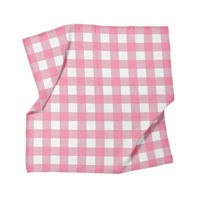 Itsy Bitsy Kids Bird Of Life Pink Check , Müslin Bebek Örtüsü , 100x100 Cm