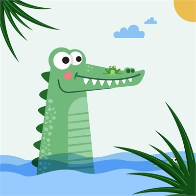 Itsy Bitsy Kids Croc-a-dream Pamuk Saten Çok Renkli Bebek Çarşaf Seti 80x140cm