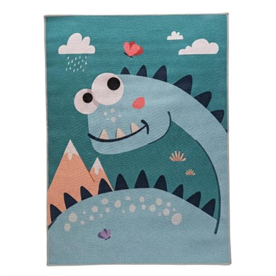 Itsy Bitsy Kids Dinotopia Çok Renkli Yıkanabilir Çocuk Halısı 120x160cm