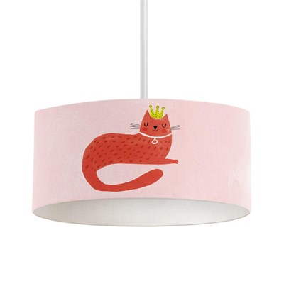 Itsy Bitsy Kids Kitty Of Queens Tavan Aydınlatması, Pembe, 40cm