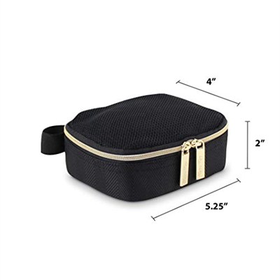 Itzy Ritzy Paketleme Küpleri - 3lü Paket Küpü veya Seyahat Organizatörü Seti; Her Küp Bir Ağ Üst, Çift Fermuar ve Kumaş Sapı Bulunur; Altın Donanımlı Siyah
