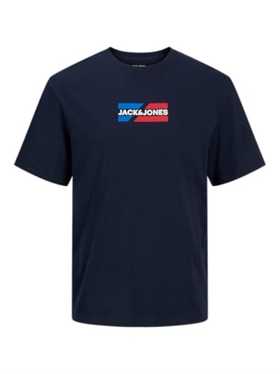 Jack & Jones Beyaz O-Yaka Grafik Baskılı T-Shirt, 12268415