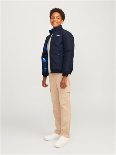 JACK & JONES Erkek Çocuk Şişme Mont Koyu Lacivert, 12259878